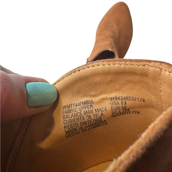 Time and Tru Suede Ankle Booties Tan 8.5 | Fall Western Block Heel Boot - Picture 8 of 9